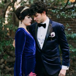 45220764824 a476cbb4b4 k - Check the blue velvet wedding dress and matching blazer at this a moody goth-lite wedding Velvet, vegans, & Vincent Price: a moody goth-lite wedding