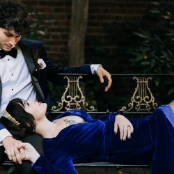 45220766974 dcd991cc8d k - Check the blue velvet wedding dress and matching blazer at this a moody goth-lite wedding Velvet, vegans, & Vincent Price: a moody goth-lite wedding