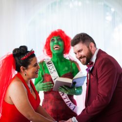 45835510252 d09e7458ea k - A most "strange and unusual" Beetlejuice wedding (officiated by Miss Argentina!) A most "strange and unusual" Beetlejuice wedding (with the movie wedding outfits!)