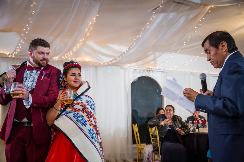 A most "strange and unusual" Beetlejuice wedding (officiated by Miss Argentina!)