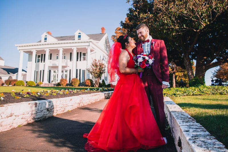A most "strange and unusual" Beetlejuice wedding (with the movie wedding outfits!)
