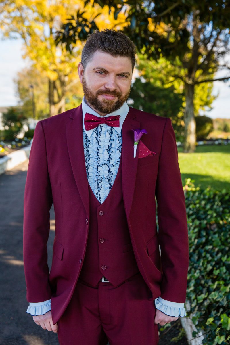 A most "strange and unusual" Beetlejuice wedding (with the movie wedding outfits!)