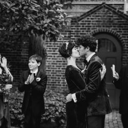 45944784511 f77ac562c3 k - Check the blue velvet wedding dress and matching blazer at this a moody goth-lite wedding Velvet, vegans, & Vincent Price: a moody goth-lite wedding