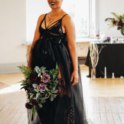 ChettaraTPhotography Halloween Wedding 3631 - Venus flytraps and forever love at this haunting inspiration wedding Venus flytraps and forever love at this goth wedding shoot