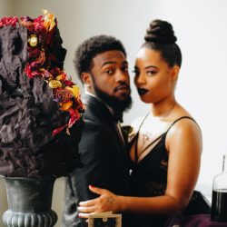 ChettaraTPhotography Halloween Wedding 3869 - Venus flytraps and forever love at this haunting inspiration wedding Venus flytraps and forever love at this goth wedding shoot