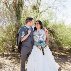 A magical blend of cultures: a Navajo Irish mountain wedding meets Star Wars