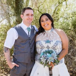 A magical blend of cultures: a Navajo Irish mountain wedding meets Star Wars
