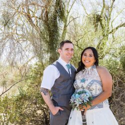 A magical blend of cultures: a Navajo Irish mountain wedding meets Star Wars