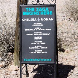 A magical blend of cultures: a Navajo Irish mountain wedding meets Star Wars