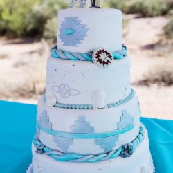 A magical blend of cultures: a Navajo Irish mountain wedding meets Star Wars