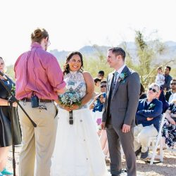 A magical blend of cultures: a Navajo Irish mountain wedding meets Star Wars