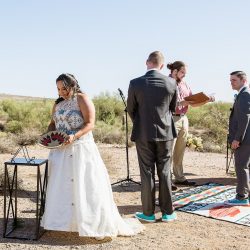 A magical blend of cultures: a Navajo Irish mountain wedding meets Star Wars