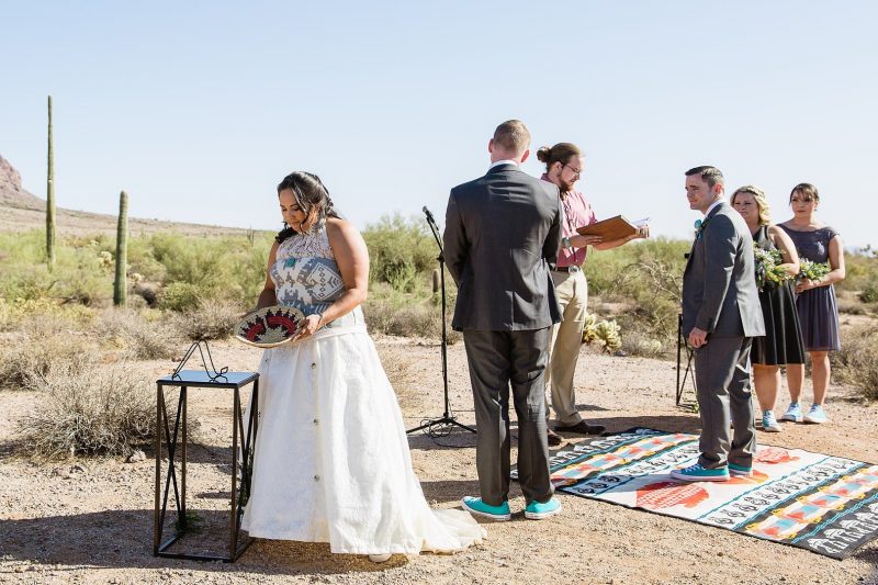 A magical blend of cultures: a Navajo Irish mountain wedding meets Star Wars 