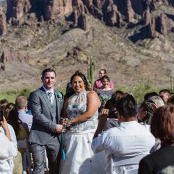 A magical blend of cultures: a Navajo Irish mountain wedding meets Star Wars