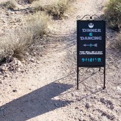 A magical blend of cultures: a Navajo Irish mountain wedding meets Star Wars