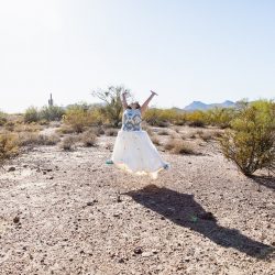 A magical blend of cultures: a Navajo Irish mountain wedding meets Star Wars