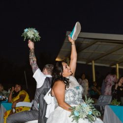 A magical blend of cultures: a Navajo Irish mountain wedding meets Star Wars
