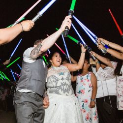 A magical blend of cultures: a Navajo Irish mountain wedding meets Star Wars