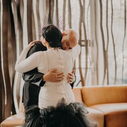 tiffany.halloween.goth .wedding.atlanta.photography 0302 - This Atlanta goth chic wedding had a headpiece to die for This Atlanta goth chic wedding had a headpiece to die for