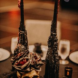 tiffany.halloween.goth .wedding.atlanta.photography 0550 - This Atlanta goth chic wedding had a headpiece to die for This Atlanta gothic wedding had a headpiece to die for