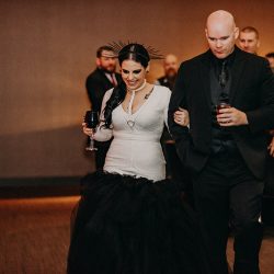 tiffany.halloween.goth .wedding.atlanta.photography 0603 - This Atlanta goth chic wedding had a headpiece to die for This Atlanta gothic wedding had a headpiece to die for