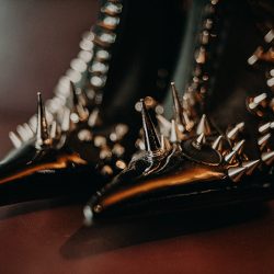 tiffany.halloween.goth .wedding.atlanta.photography 9376 - This Atlanta goth chic wedding had a headpiece to die for This Atlanta goth chic wedding had a headpiece to die for