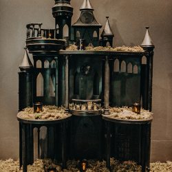 tiffany.halloween.goth .wedding.atlanta.photography 9990 - This Atlanta goth chic wedding had a headpiece to die for This Atlanta gothic wedding had a headpiece to die for