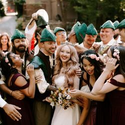Mawwiage in tights: a Princess Bride meets Robin Hood: Men in Tights wedding