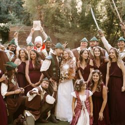 Mawwiage in tights: a Princess Bride meets Robin Hood: Men in Tights wedding