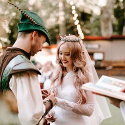 Mawwiage in tights: a Princess Bride meets Robin Hood: Men in Tights wedding