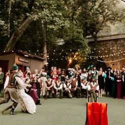Mawwiage in tights: a Princess Bride meets Robin Hood: Men in Tights wedding