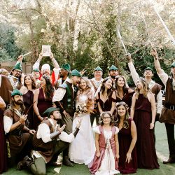 Mawwiage in tights: a Princess Bride meets Robin Hood: Men in Tights wedding