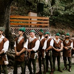 Mawwiage in tights: a Princess Bride meets Robin Hood: Men in Tights wedding