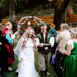 Mawwiage in tights: a Princess Bride meets Robin Hood: Men in Tights wedding