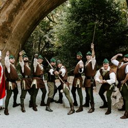 Mawwiage in tights: a Princess Bride meets Robin Hood: Men in Tights wedding