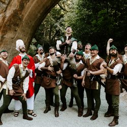 Mawwiage in tights: a Princess Bride meets Robin Hood: Men in Tights wedding