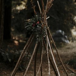 JaxCody 009 - Handmade boho wedding in the redwoods A magical handmade music fest-style wedding in the redwoods