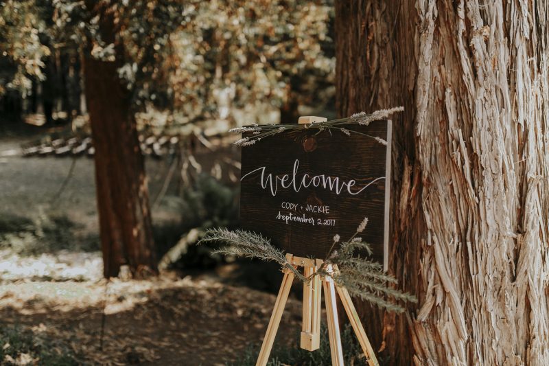 A magical handmade music fest-style wedding in the redwoods