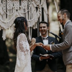 JaxCody 241 - Handmade boho wedding in the redwoods A magical handmade music fest-style wedding in the redwoods