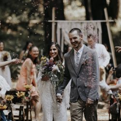 JaxCody 247 - Handmade boho wedding in the redwoods A magical handmade music fest-style wedding in the redwoods