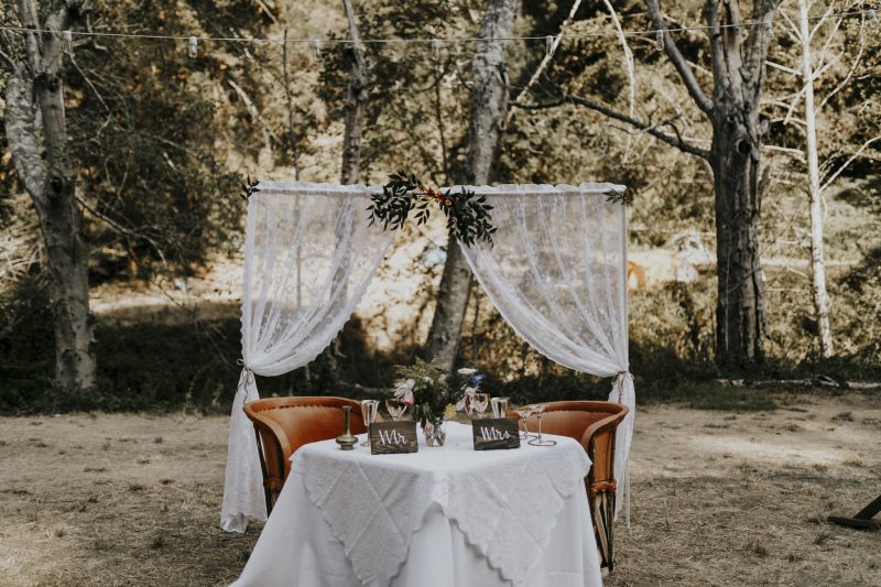 A magical handmade music fest-style wedding in the redwoods