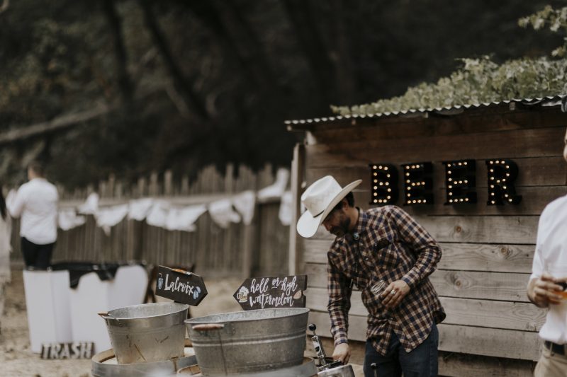 A magical handmade music fest-style wedding in the redwoods