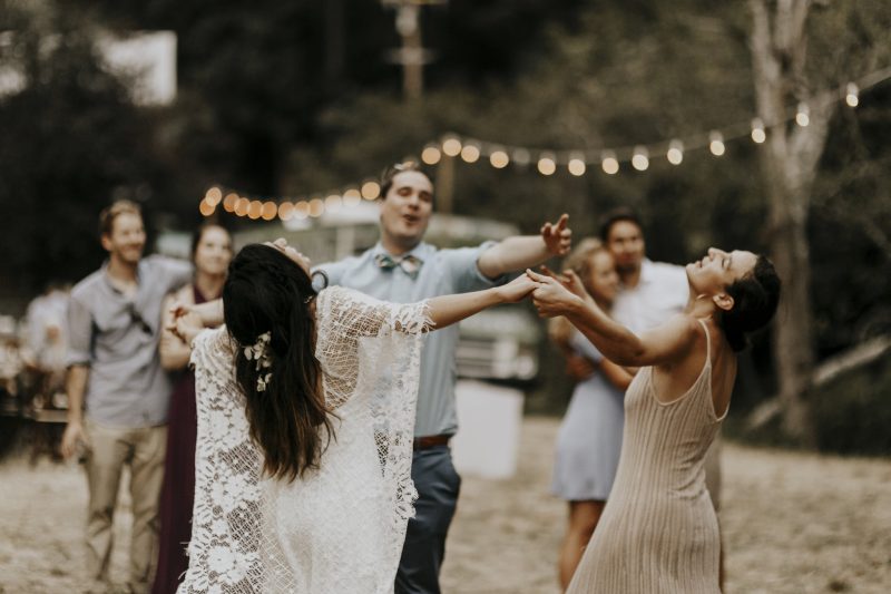 A magical handmade music fest-style wedding in the redwoods