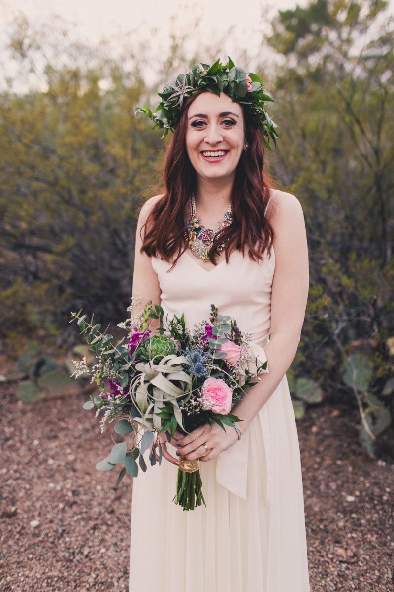 A chapel in Tuscon & playing their own reception: a fab desert New Year's Eve wedding