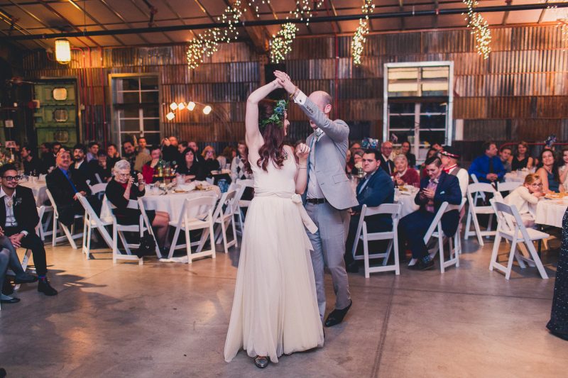 A chapel in Tuscon & playing their own reception: a fab desert New Year's Eve wedding