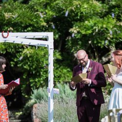 OBB 013 - This outdoor carousel wedding had rainbow decor and a doggy bridesmaid This outdoor carousel wedding had rainbow decor and a doggy bridesmaid