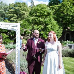 OBB 014 - This outdoor carousel wedding had rainbow decor and a doggy bridesmaid This outdoor carousel wedding had rainbow decor and a doggy bridesmaid
