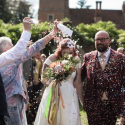 OBB 017 - This outdoor carousel wedding had rainbow decor and a doggy bridesmaid This outdoor carousel wedding had rainbow decor and a doggy bridesmaid