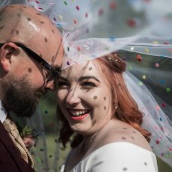 OBB 026 - This outdoor carousel wedding had rainbow decor and a doggy bridesmaid This outdoor carousel wedding had rainbow decor and a doggy bridesmaid
