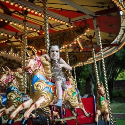 OBB 036 - This outdoor carousel wedding had rainbow decor and a doggy bridesmaid This outdoor carousel wedding had rainbow decor and a doggy bridesmaid
